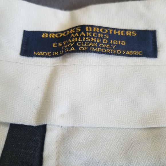 Brooks Brothers Men's Slacks Dark Gray 19W and 31in inseam - Picture 3 of 4